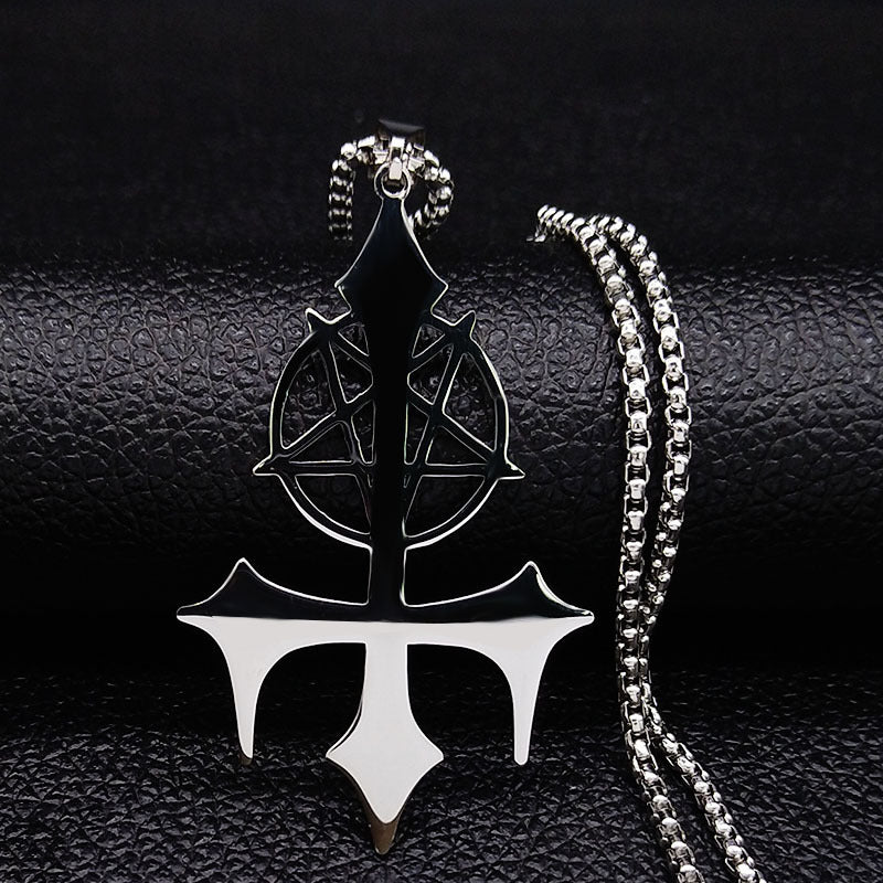 Five-pointed Star Satan Symbol Fashion Gothic Necklace