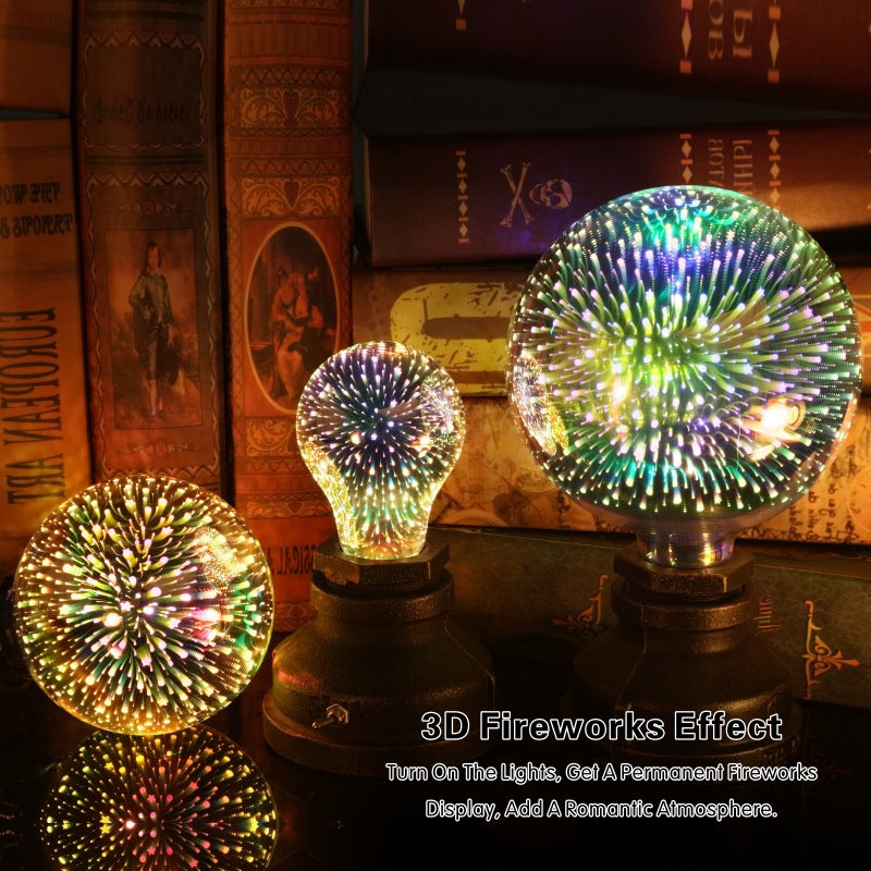 3D Fireworks Decorative Light Bulb Christmas Lights Christmas Home Decorations