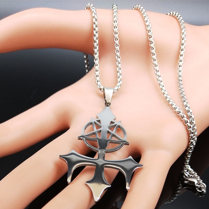 Five-pointed Star Satan Symbol Fashion Gothic Necklace