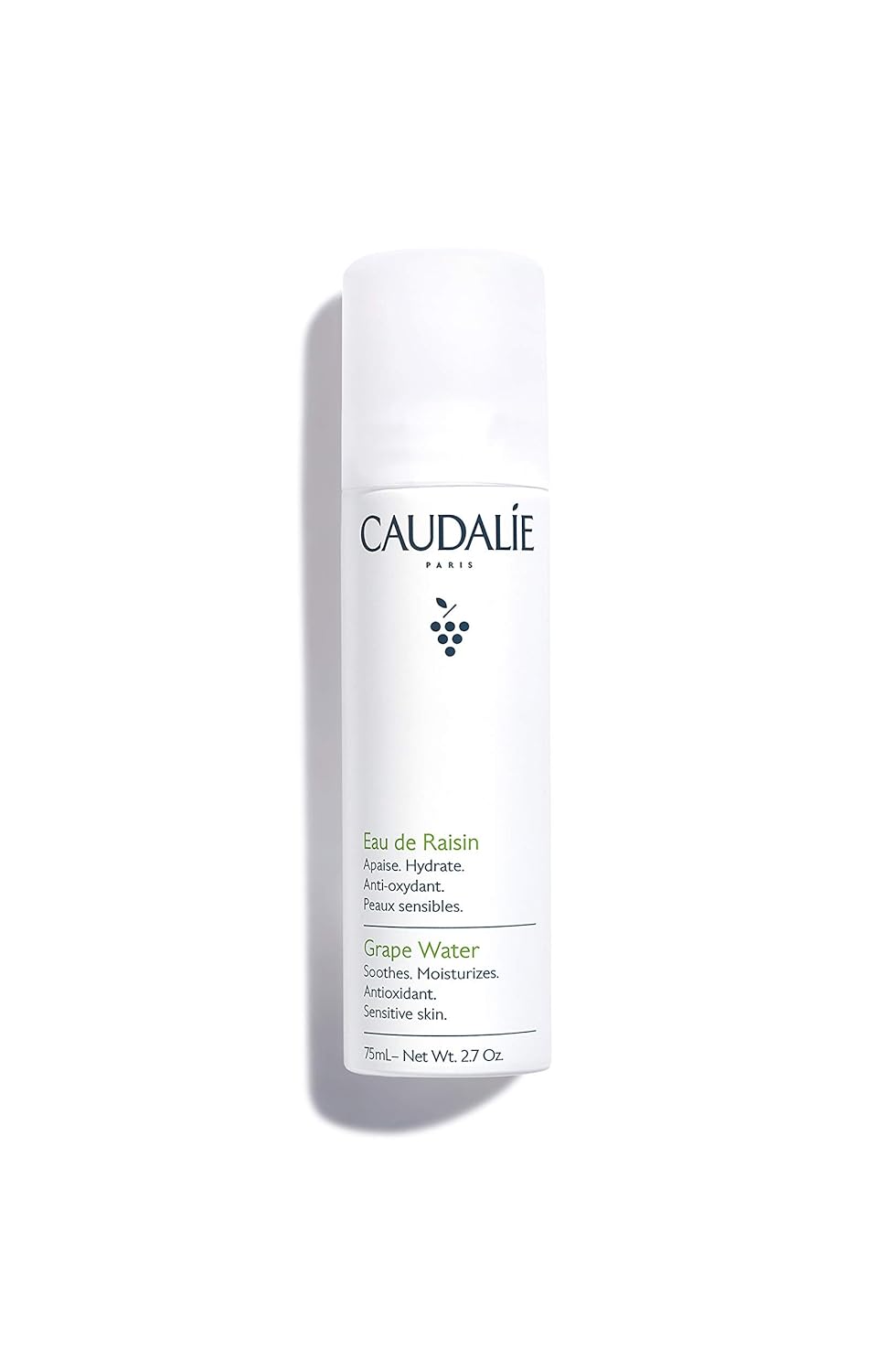 Caudalie Grape Water Face Mist: Soothing Organic Spray for Sensitive Skin, Dermatologically Tested & Fragrance-Free