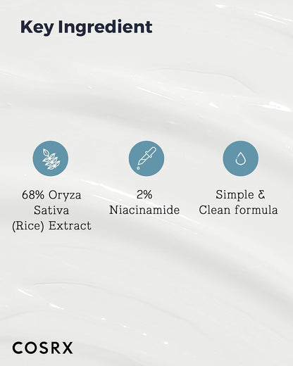 COSRX Rice Overnight Spa Mask: 60ml, 68% Rice Extract, 2% Niacinamide, Korean Skin Care, Cruelty-Free, Paraben-Free