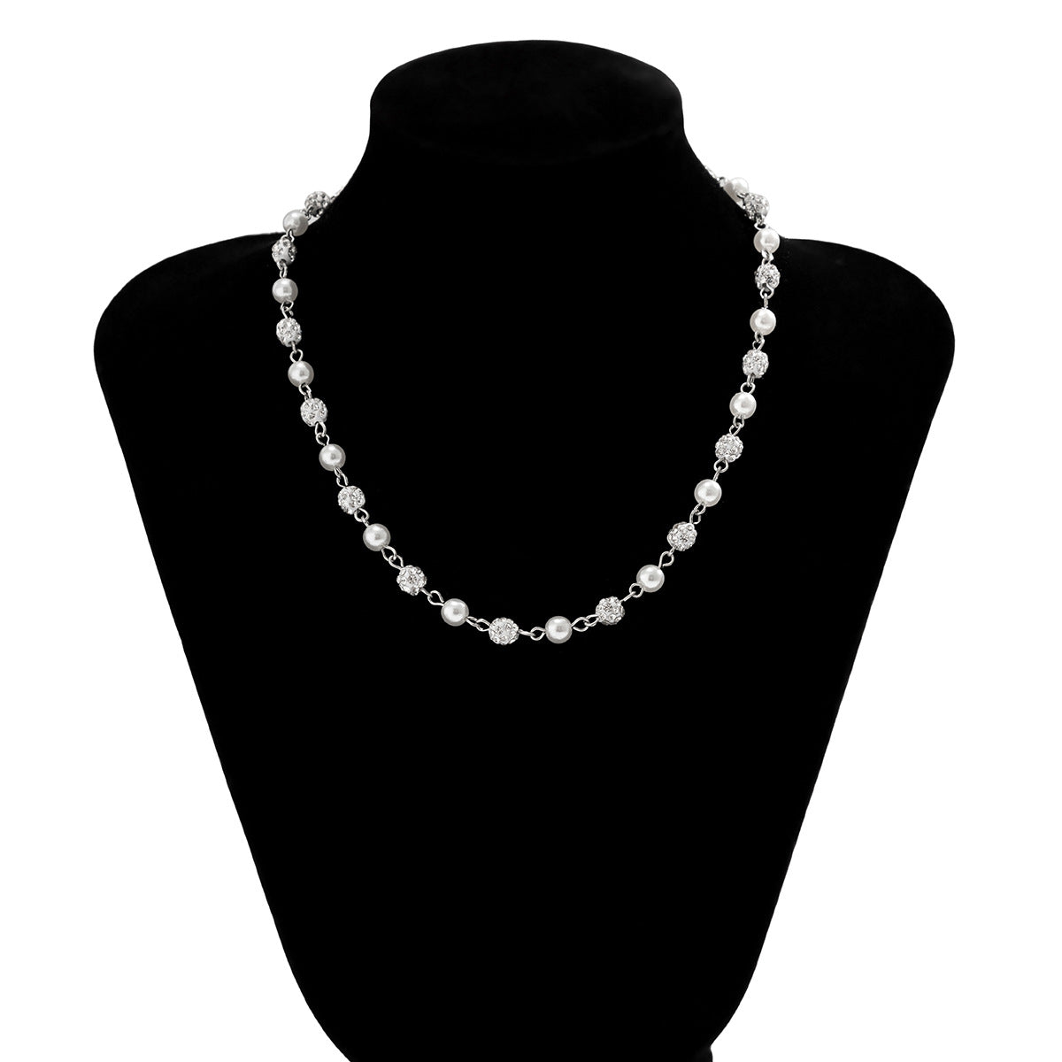 Simple Elegant Stitching Pearl Necklace For Women