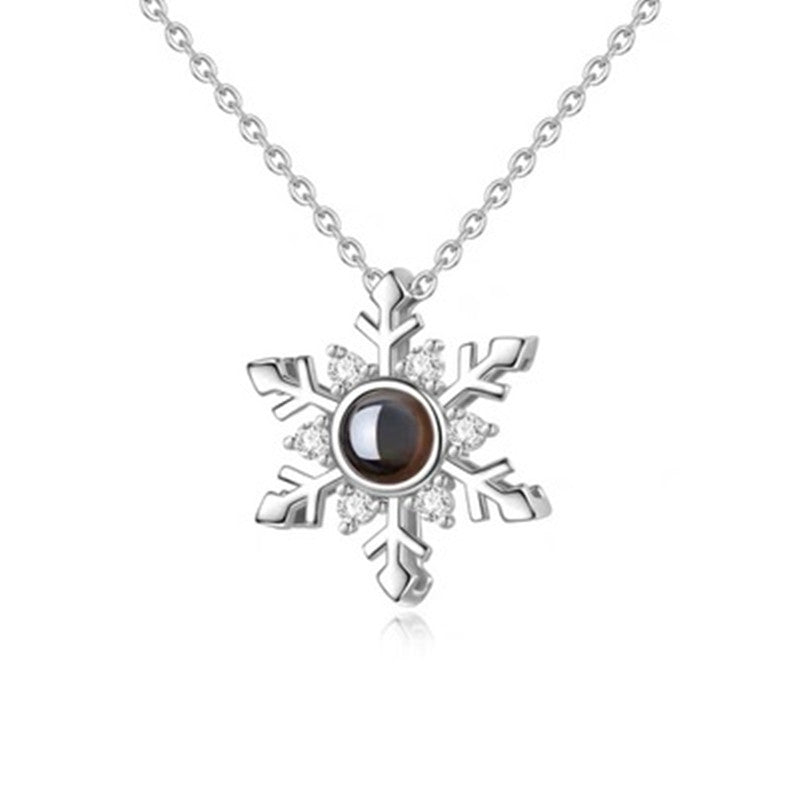 New Snow Projection Necklace For Women