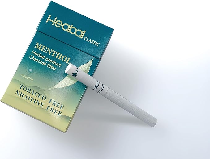 HEABAL Herbal Cigarettes - Nicotine Free & Tobacco Free 20/Pack (Menthol)