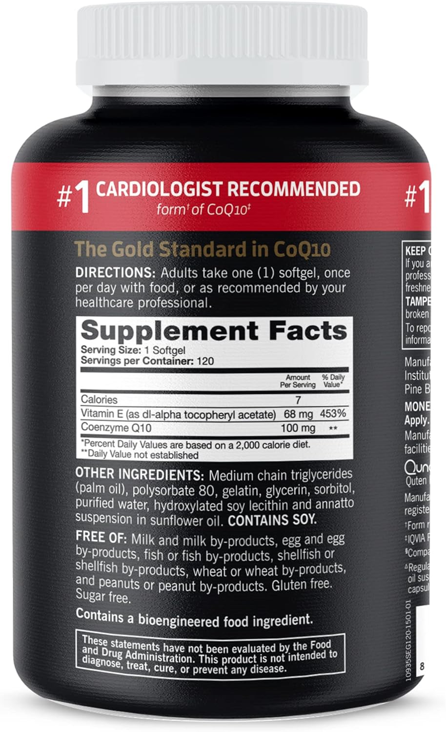 Qunol CoQ10 100mg Softgels: Enhanced Absorption, Heart Health & Energy Support, Antioxidant Coenzyme Q10 Supplement - 120 Count, 4 Month Supply