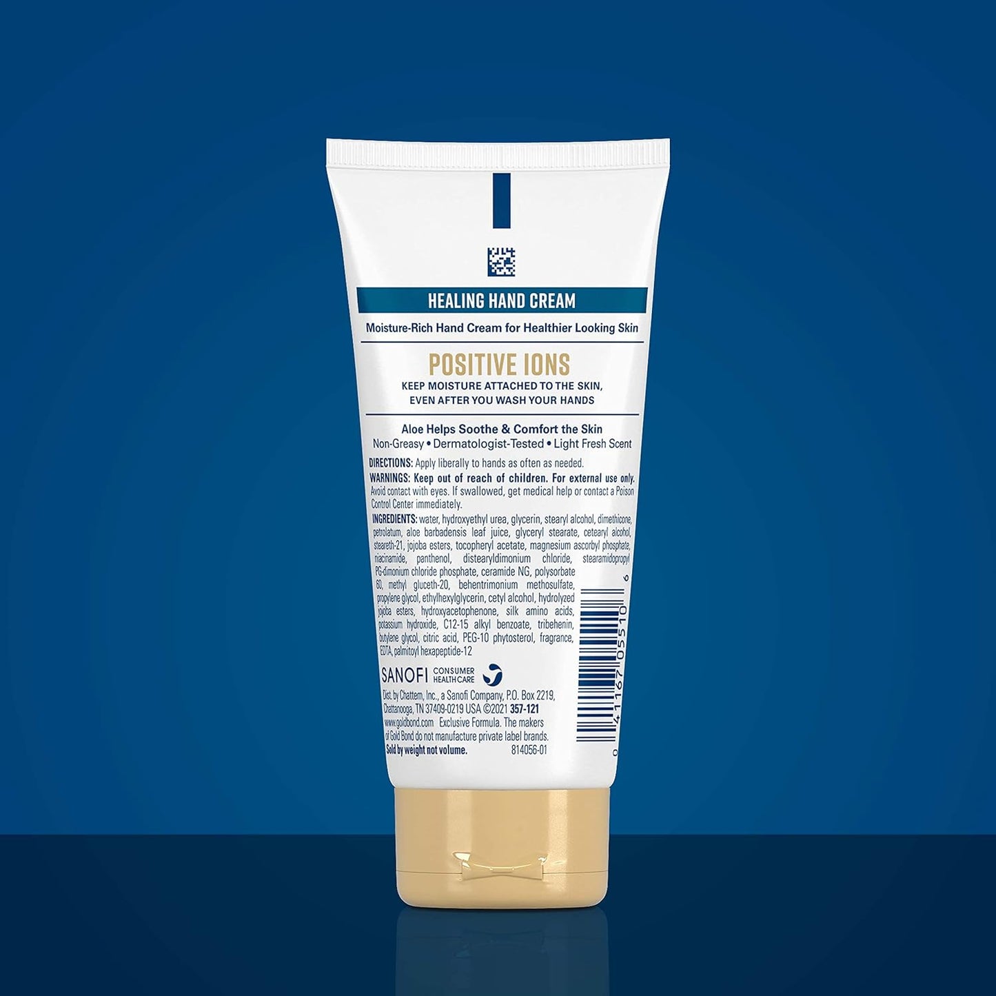 Gold Bond Healing Hand Cream, 3 oz., Enriched with Aloe for Long-lasting Moisture Even After Handwashing