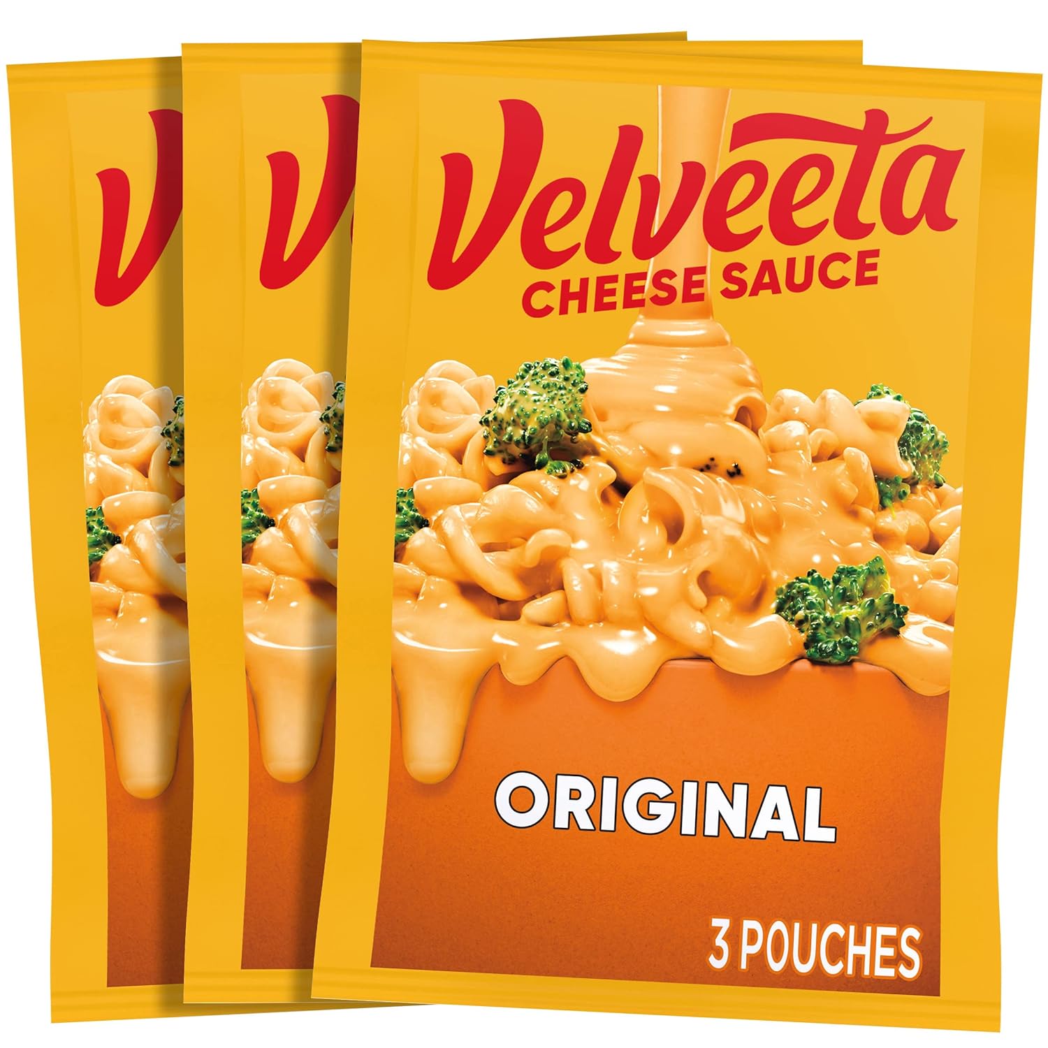 Velveeta Original Melting Cheese Sauce Pouches - 3 Pouches, 4 oz Each