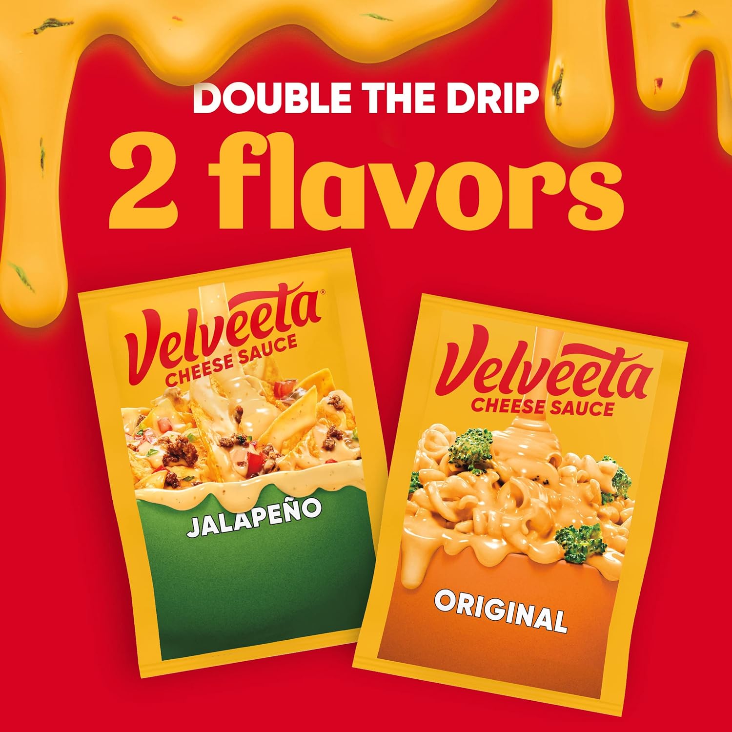 Velveeta Original Melting Cheese Sauce Pouches - 3 Pouches, 4 oz Each