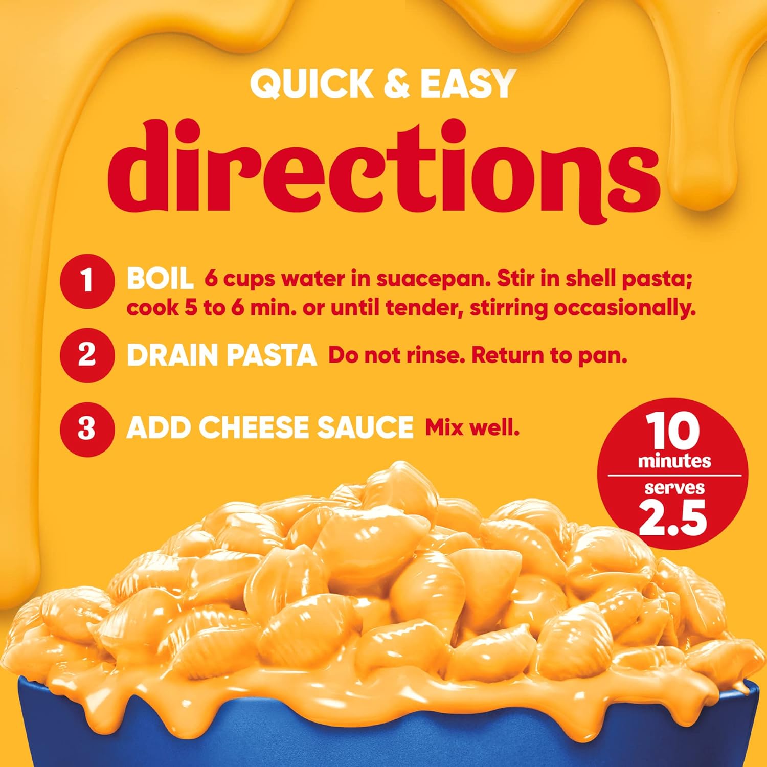 Velveeta Shells & Cheese: Original Shell Pasta & Cheese Sauce Meal, 3-Pack (12 oz Boxes)