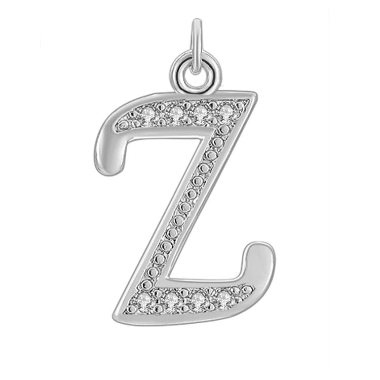 Creative Diamond-embedded Capital 26 English Letter Pendant Necklace Bracelet