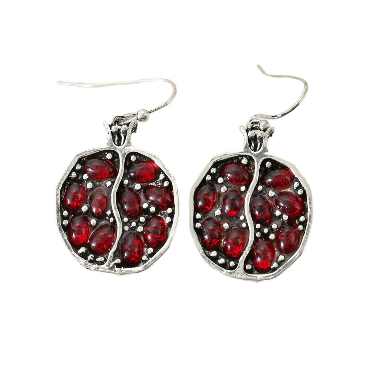 Bohemian Red Pomegranate Seed Women Earrings