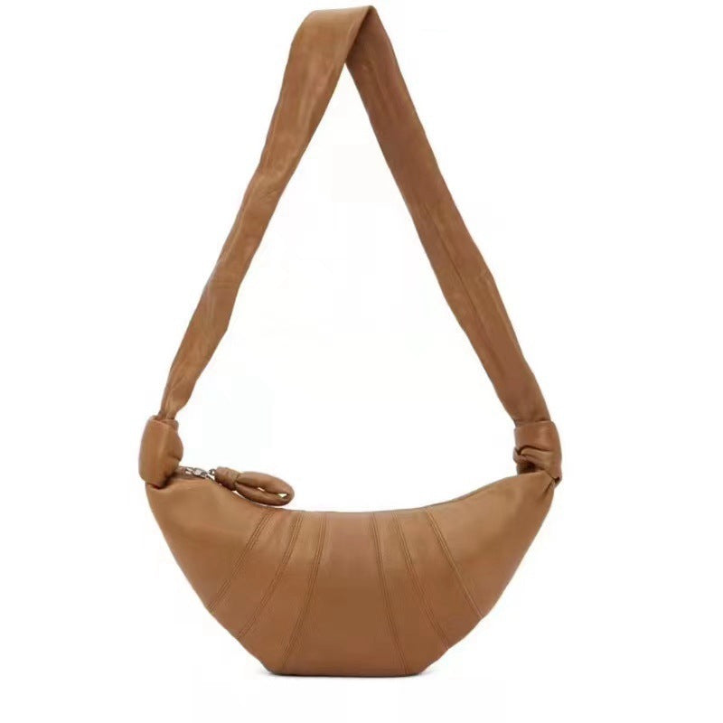 Leather Underarm Dumpling Bag Crossbody