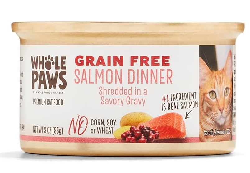 WHOLE PAWS Salmon in Broth Canned Cat Food, 3 OZ