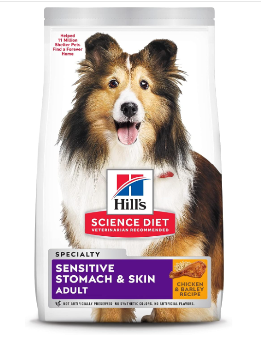 Hill's Science Diet Dry Dog Food, Adult, Sensitive Stomach & Skin, Chicken Recipe, 30 lb. Bag