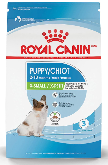 Royal Canin Size Health Nutrition X-Small Puppy Dry Dog Food, 3 lb Bag