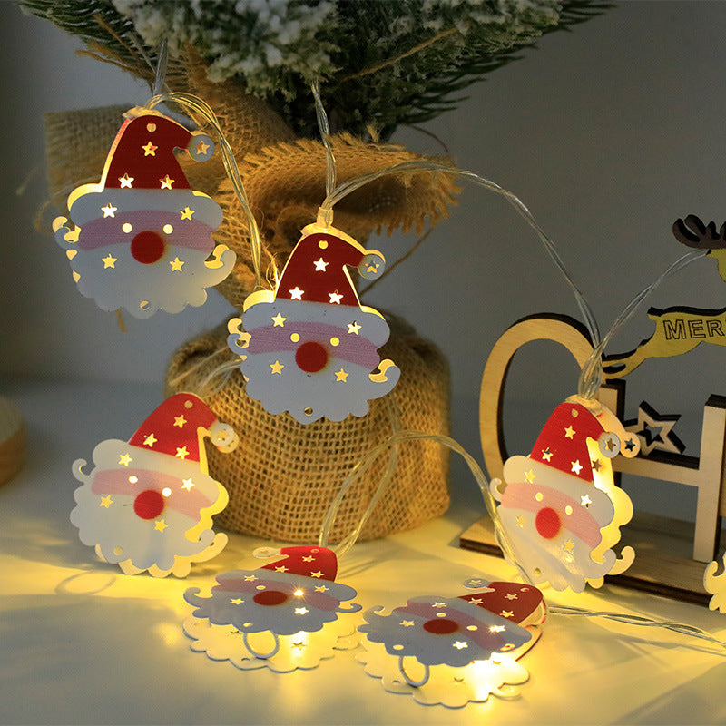 LED Battery String Lights Christmas Tree Deer Christmas Stockings