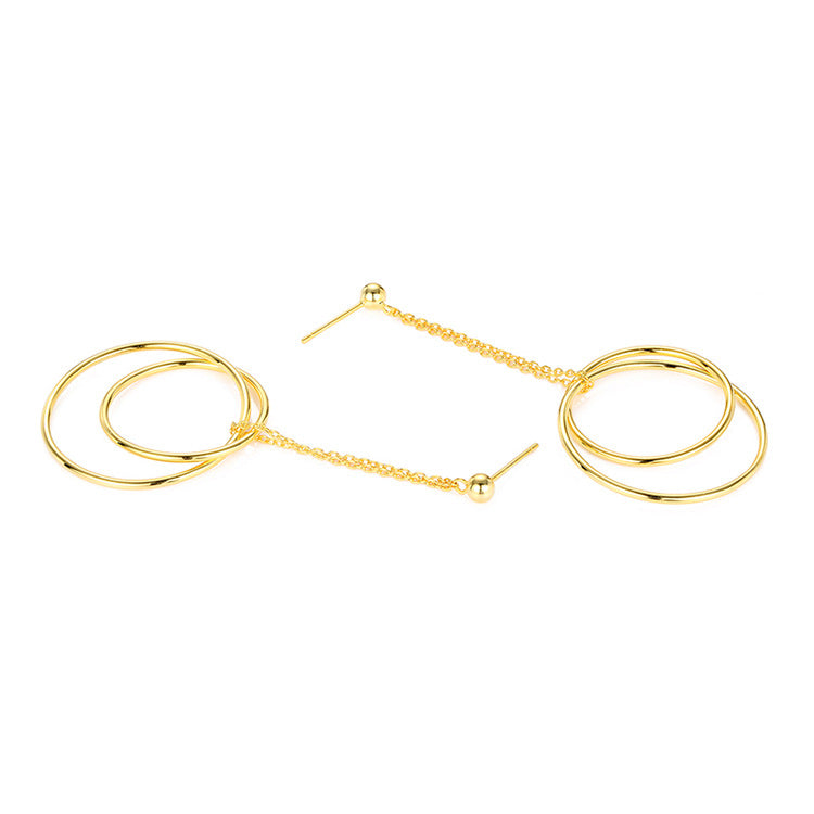 European And American Trendy Jewelry Simple Circle Eardrops