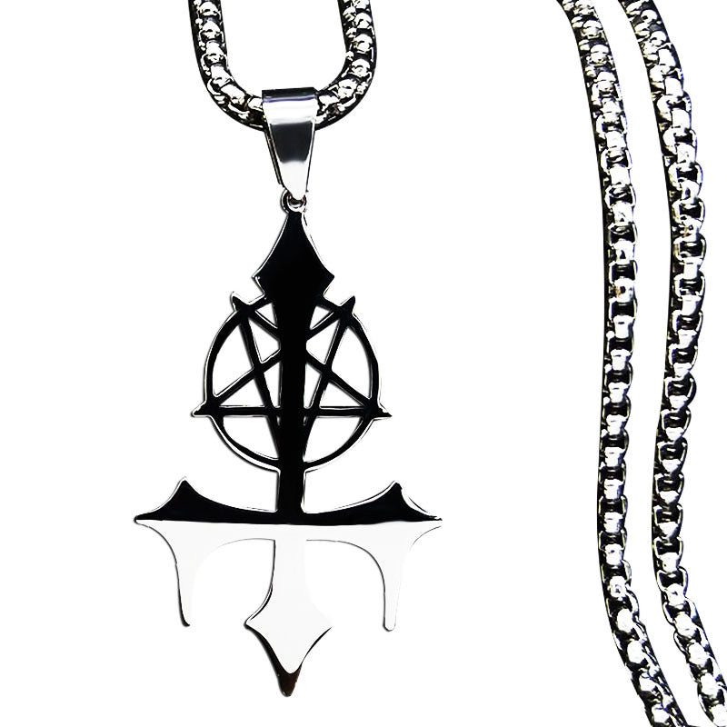 Five-pointed Star Satan Symbol Fashion Gothic Necklace