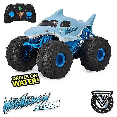 Monster Jam Official Megalodon Storm All-Terrain Remote Control Monster Truck -