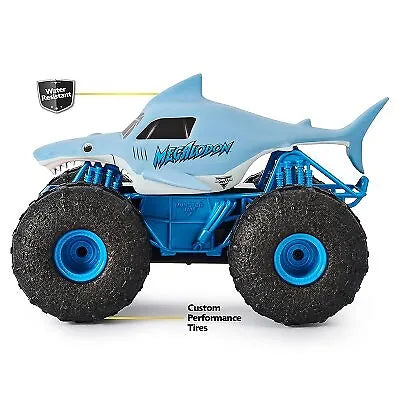 Monster Jam Official Megalodon Storm All-Terrain Remote Control Monster Truck -