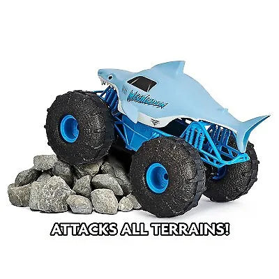 Monster Jam Official Megalodon Storm All-Terrain Remote Control Monster Truck -